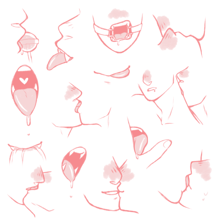 Макеты для рисования поцелуи