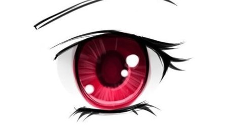 Красные глаза аниме