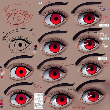 Туториалы покраски глаз