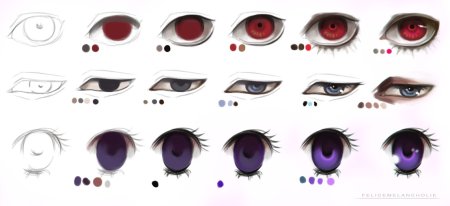 Референс Плачущий аниме глаз