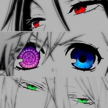 Глаза аниме клинок рассекающий демонов