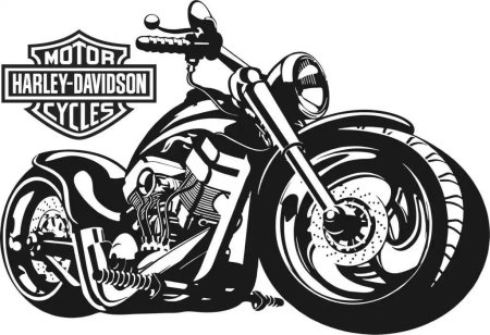 Мото Харлей дэвидсоньлого