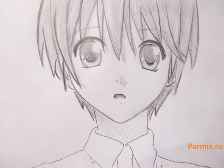 Рисунок аниме легкий