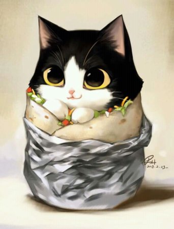 Коты милые арты