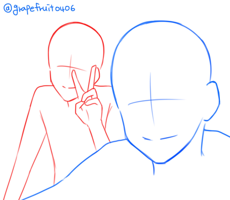 Позы для рисования двух людей