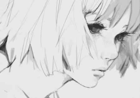 Рисование аниме грусть