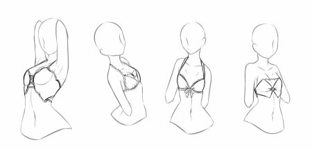 Позы для рисования бюст