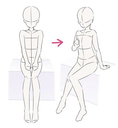 Позы для рисования девочек