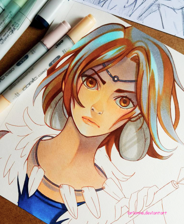 Копик маркерами Lighane Драконий глаз