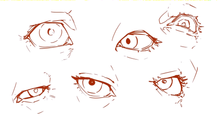 Глаз сбоку референс