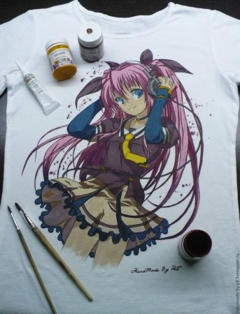 Вышивка аниме на одежде