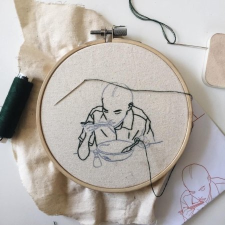 Вышивка в стиле Шеены Лиам