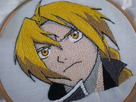 Вышивка крестиком аниме стальной алхимик