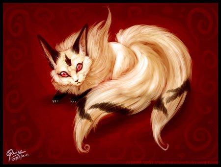 Треххвостая лиса аниме