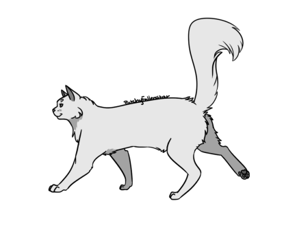 Кот лайн в полный рост