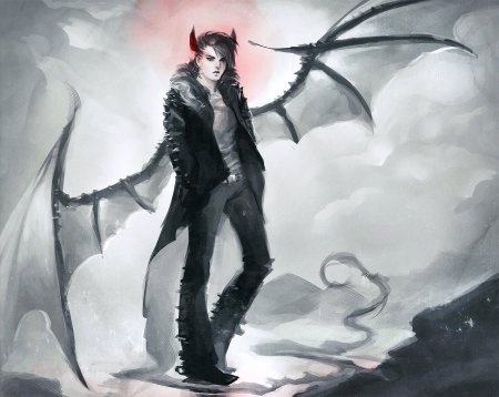 Получеловек полудракон аниме