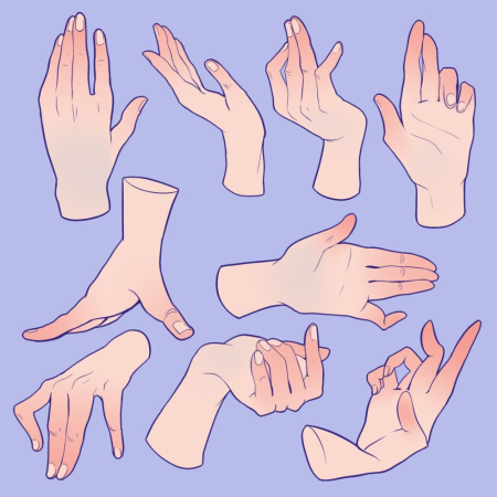 Референс руки гача