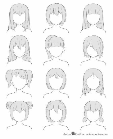 Аниме причёски для девушек