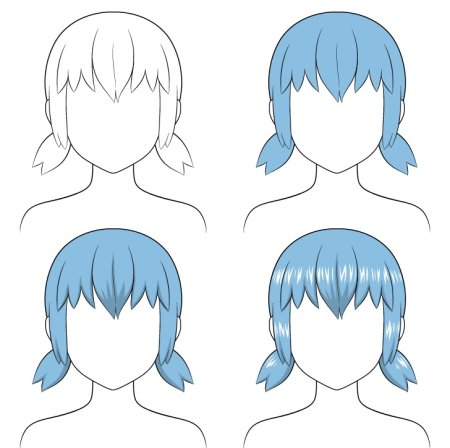 Волосы аниме Шейд