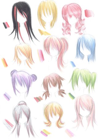 Аниме волосы