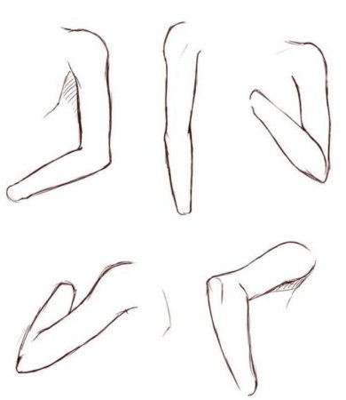 Локти референс согнутые