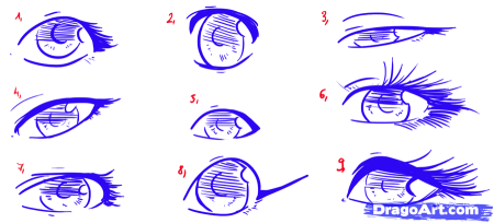 Части тела аниме для рисования