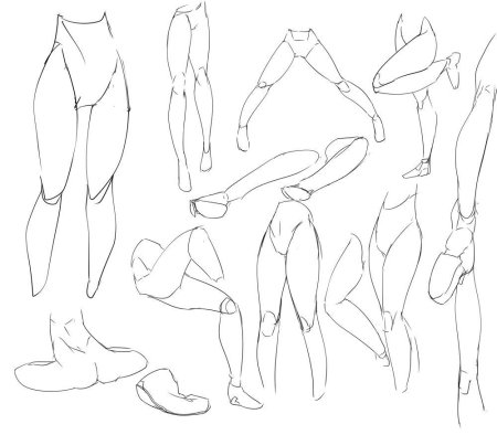 Ноги референс позы