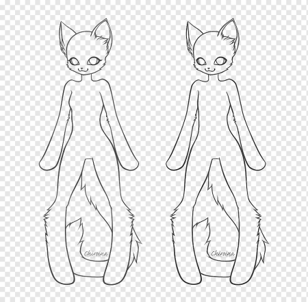 Заготовки для рисования фурри