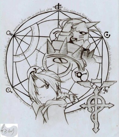 Тату аниме стальной алхимик