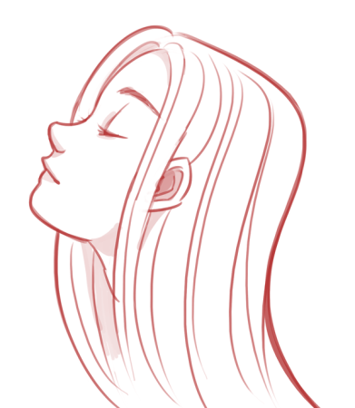 Нарисовать профиль девушки