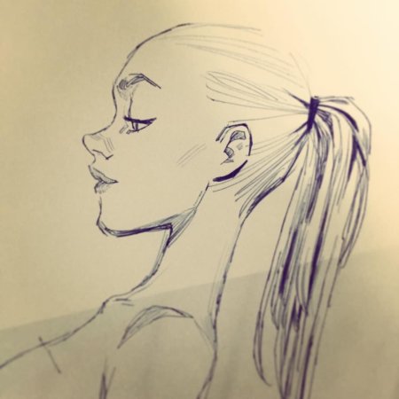 Профиль лица для срисовки