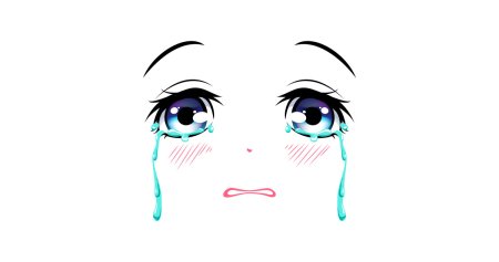 Плачущие глаза аниме