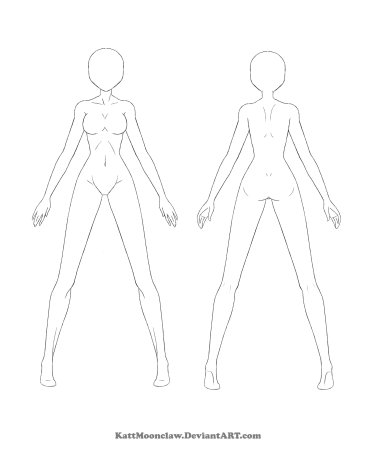 Референс тело аниме парня