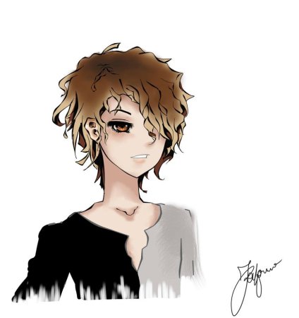 Аниме мальчик с кудрявыми волосами