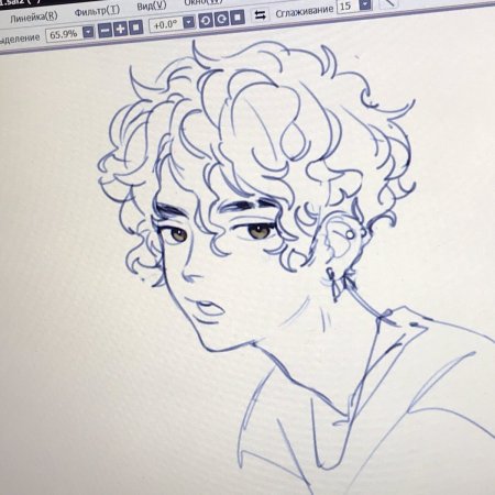 Короткие волнистые волосы для срисовки