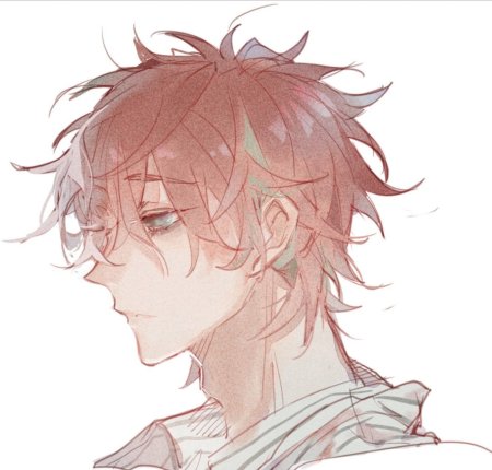 Аниме парень с кудрявыми волосами