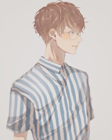 Аниме парень с кудрявыми волосами