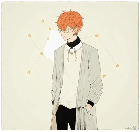 Рыжий парень арт