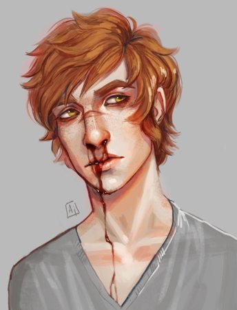 Рыжий парень арт