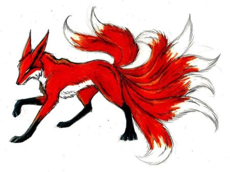 Кицунэ девятихвостый Лис