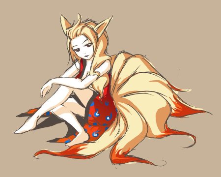 Девятихвостая Кицунэ и Наруто