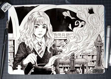 Инктобер Гарри Поттер