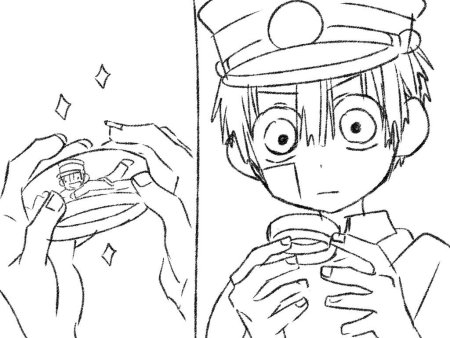 Туалетный мальчик Ханако раскраска