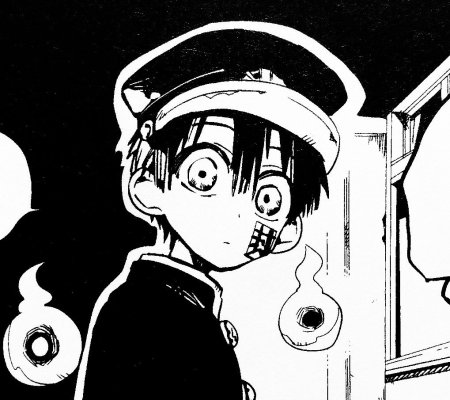 Туалетный мальчик Ханако в черном белом