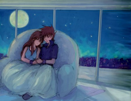 Аниме парочка спит