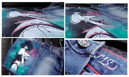 Роспись одежды аниме