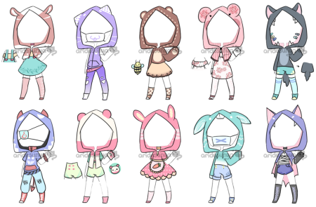 Одежда для рисования гача лайф