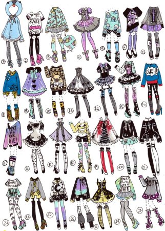 Идеи для одежды рисунки