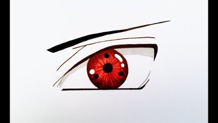 Нарисовать глаз Шаринган
