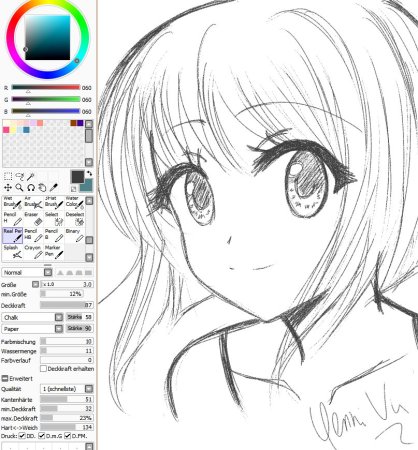 Рисунки в Paint Tool Sai